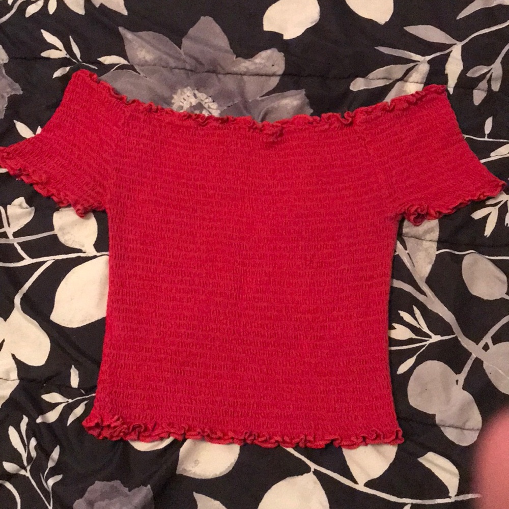 Off the shoulder crop top